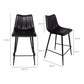 Alibi Counter Stool – 17.7" Vegan Leather Counter Stool, Set of 2 (4 Colors) (14)