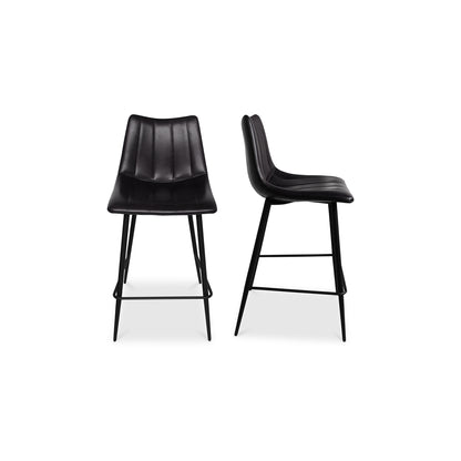 Alibi Counter Stool – 17.7" Vegan Leather Counter Stool, Set of 2 (4 Colors) (1)