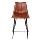Alibi Counter Stool – 17.7" Vegan Leather Counter Stool, Set of 2 (4 Colors) (17)