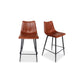 Alibi Counter Stool – 17.7" Vegan Leather Counter Stool, Set of 2 (4 Colors) (18)