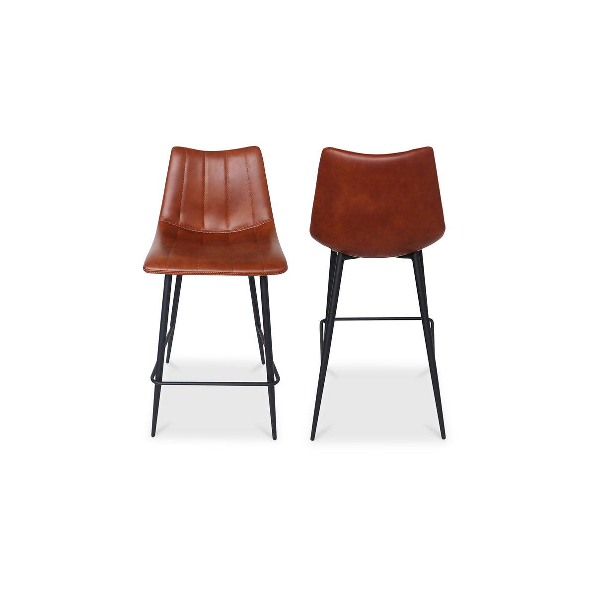Alibi Counter Stool – 17.7" Vegan Leather Counter Stool, Set of 2 (4 Colors) (16)