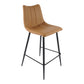 Alibi Counter Stool – 17.7" Vegan Leather Counter Stool, Set of 2 (4 Colors) (31)