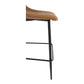 Alibi Counter Stool – 17.7" Vegan Leather Counter Stool, Set of 2 (4 Colors) (34)