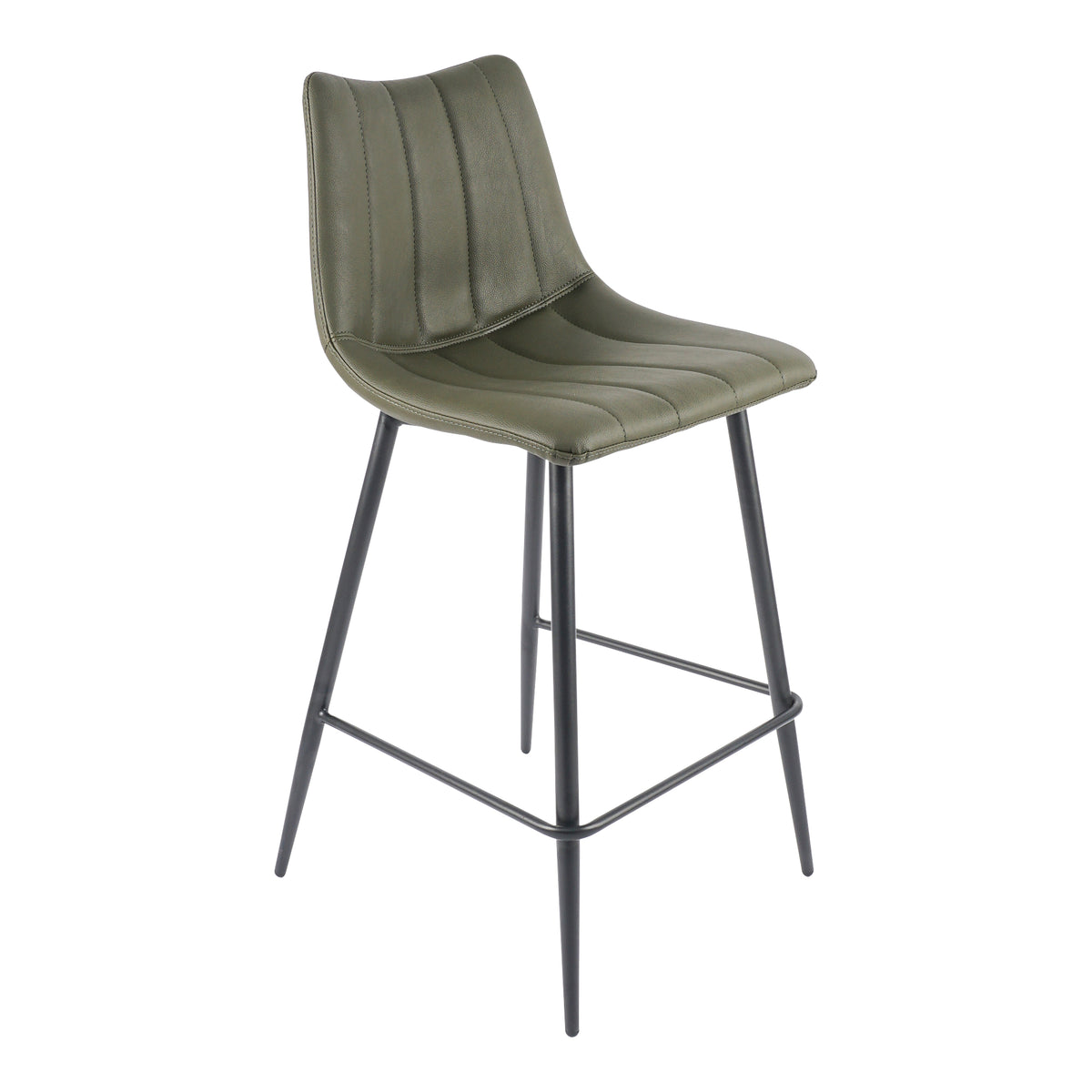 Alibi Counter Stool – 17.7" Vegan Leather Counter Stool, Set of 2 (4 Colors) (42)