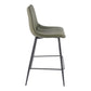 Alibi Counter Stool – 17.7" Vegan Leather Counter Stool, Set of 2 (4 Colors) (43)