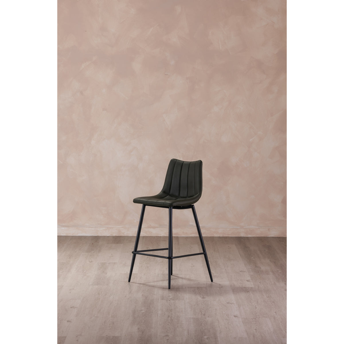 Alibi Counter Stool – 17.7" Vegan Leather Counter Stool, Set of 2 (4 Colors) (47)