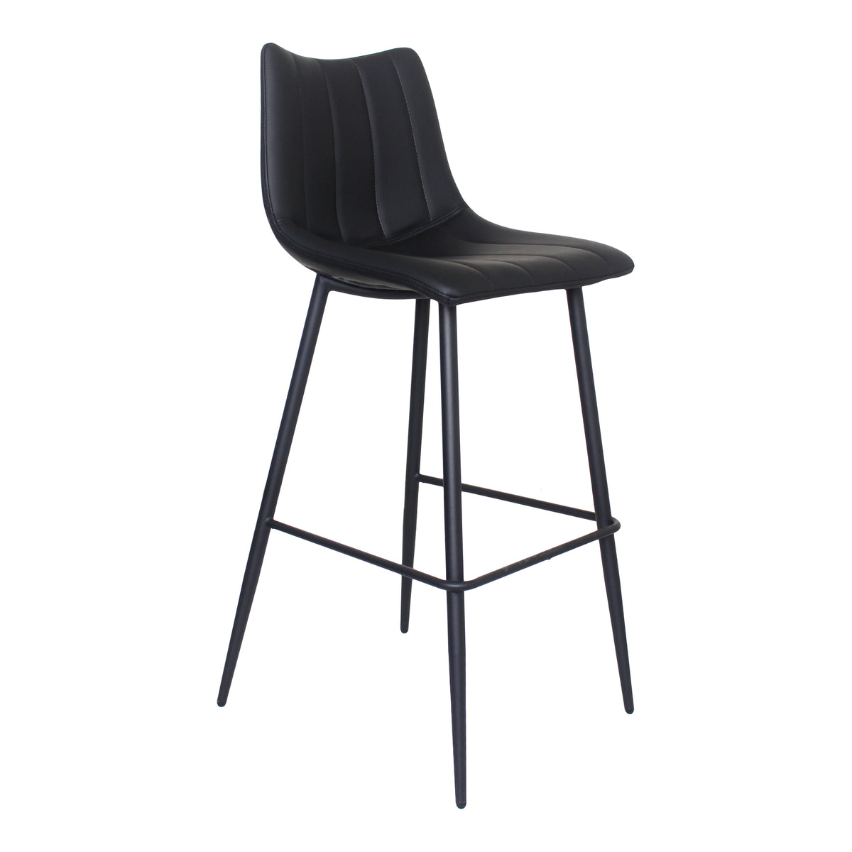 Alibi Bar Stool – 17.7" Vegan Leather Bar Stool, Set of 2 (4 Colors) (4)