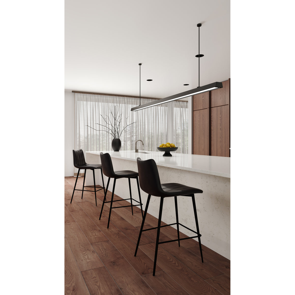 Alibi Bar Stool – 17.7" Vegan Leather Bar Stool, Set of 2 (4 Colors) (11)