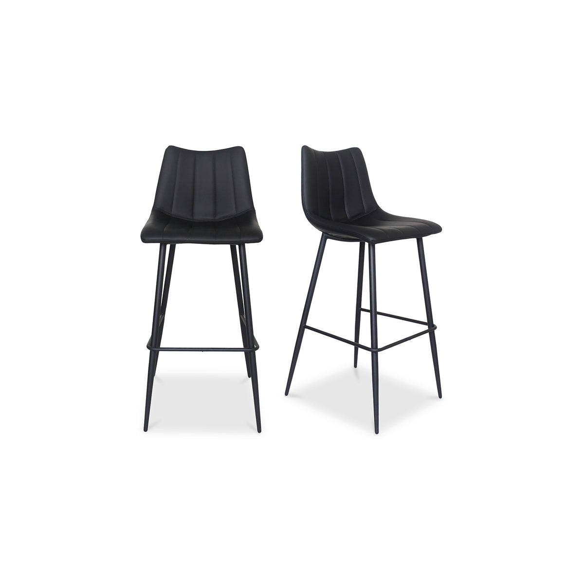 Alibi Bar Stool – 17.7" Vegan Leather Bar Stool, Set of 2 (4 Colors) (1)