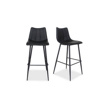 Alibi Bar Stool – 17.7" Vegan Leather Bar Stool, Set of 2 (4 Colors) (1)