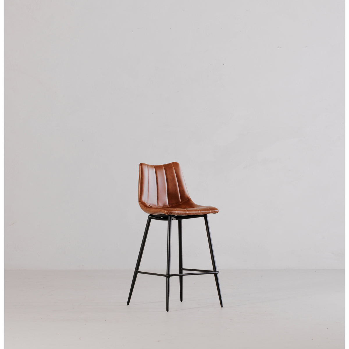 Alibi Bar Stool – 17.7" Vegan Leather Bar Stool, Set of 2 (4 Colors) (21)