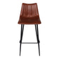 Alibi Bar Stool – 17.7" Vegan Leather Bar Stool, Set of 2 (4 Colors) (15)
