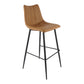 Alibi Bar Stool – 17.7" Vegan Leather Bar Stool, Set of 2 (4 Colors) (28)