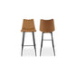 Alibi Bar Stool – 17.7" Vegan Leather Bar Stool, Set of 2 (4 Colors) (26)