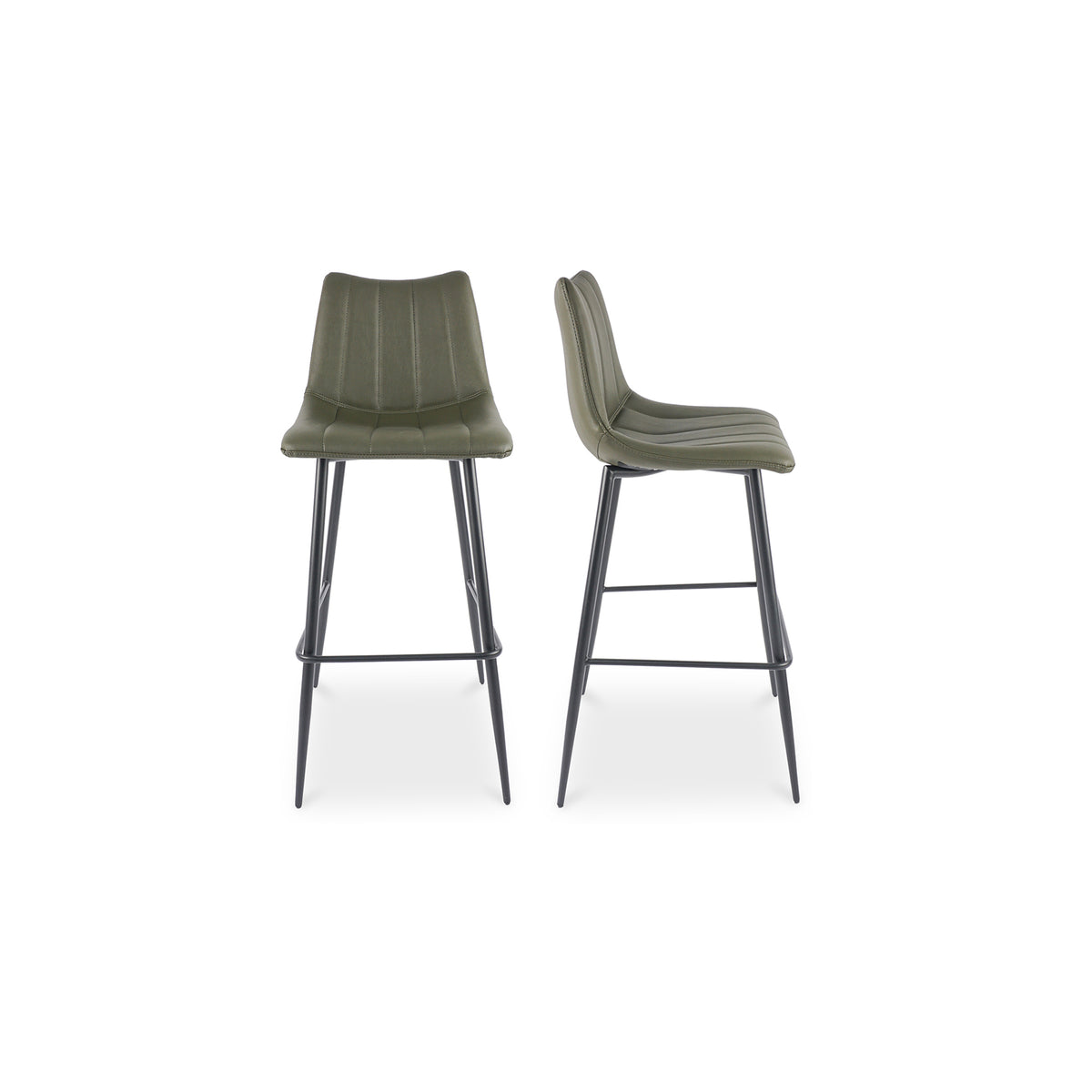 Alibi Bar Stool – 17.7" Vegan Leather Bar Stool, Set of 2 (4 Colors) (35)