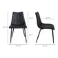 Alibi Dining Chair – 18" Vegan Leather Dining Chair, Set of 2 (3 Colors) (12)
