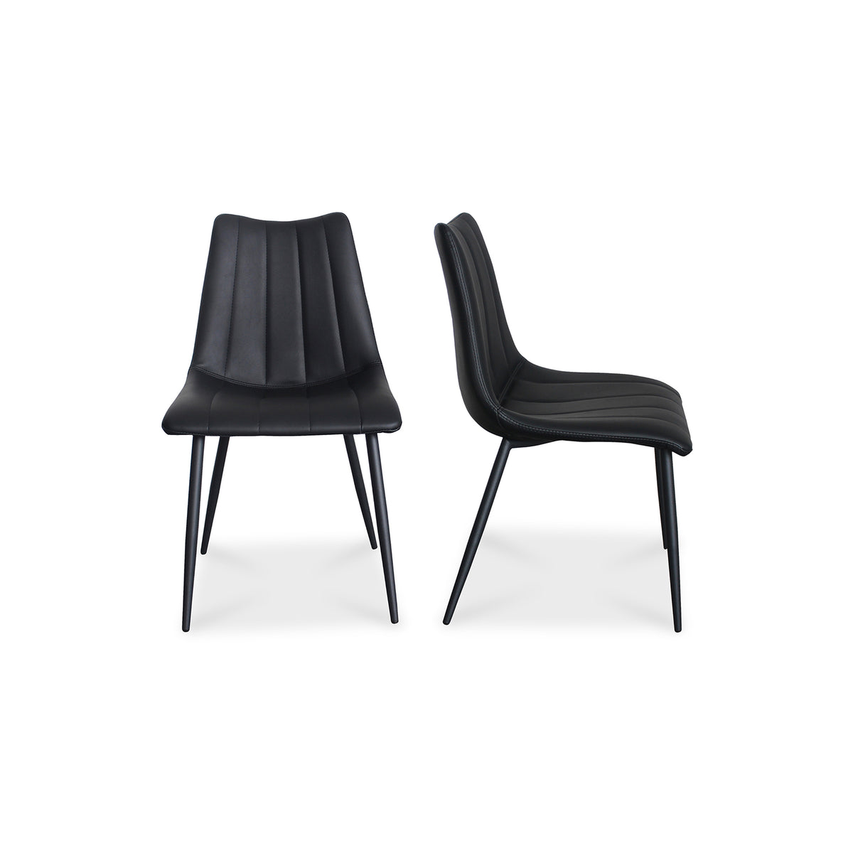 Alibi Dining Chair – 18" Vegan Leather Dining Chair, Set of 2 (3 Colors) (1)