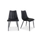 Alibi Dining Chair – 18" Vegan Leather Dining Chair, Set of 2 (3 Colors) (3)