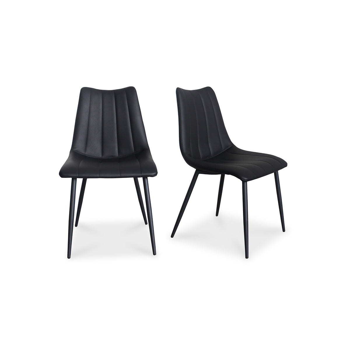 Alibi Dining Chair – 18" Vegan Leather Dining Chair, Set of 2 (3 Colors) (3)