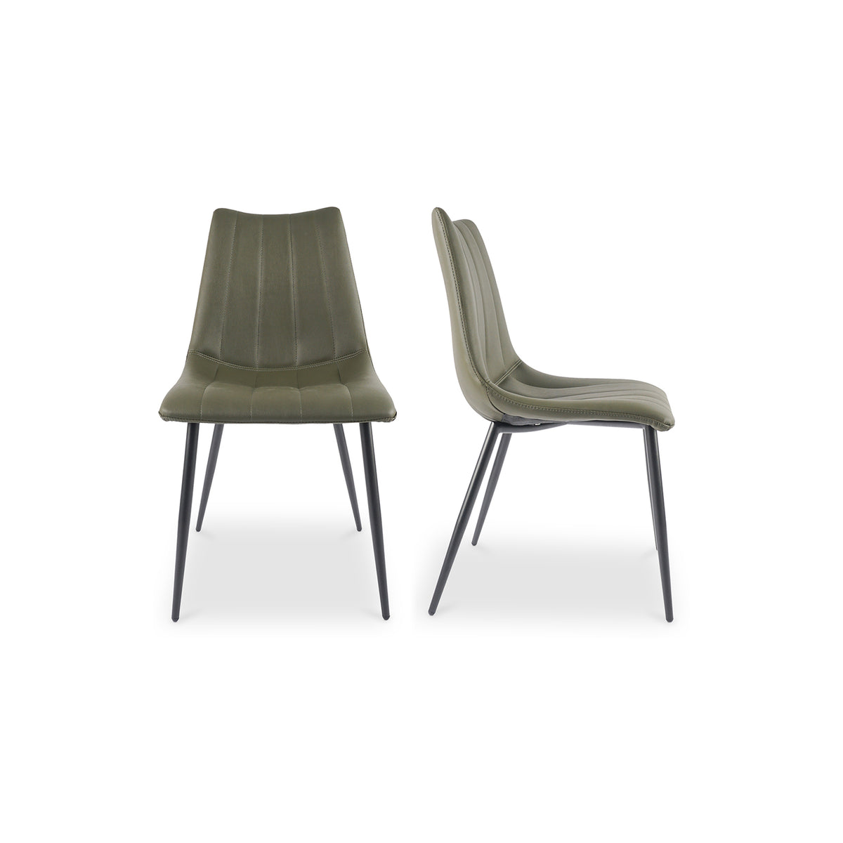 Alibi Dining Chair – 18" Vegan Leather Dining Chair, Set of 2 (3 Colors) (26)