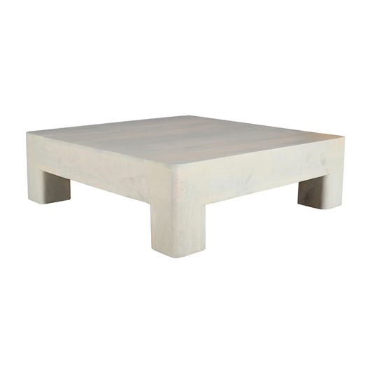 Marlow White Washed Mango Wood Coffee Table