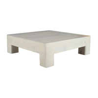 Marlow White Washed Mango Wood Coffee Table – 39.5