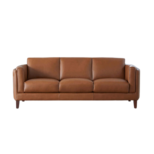 Maui MCM Top-Grain Leather Sofa 88'