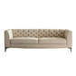 Elegant MCM Tufted Leather Sofa 90" (2 Colors)