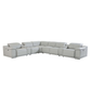 Italian Leather Power Reclining Corner Sectional Sofa
