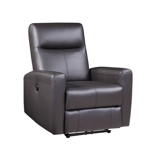 Blane Brown Premium Leather Power Motion Recliner
