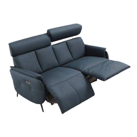 73" Leather Power Reclining Loveseat with USB Port â Modern Leather Sofa