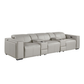 130" Top Grain Leather Power Reclining Sofa with USB & Storage | Modern Oversized Recliner