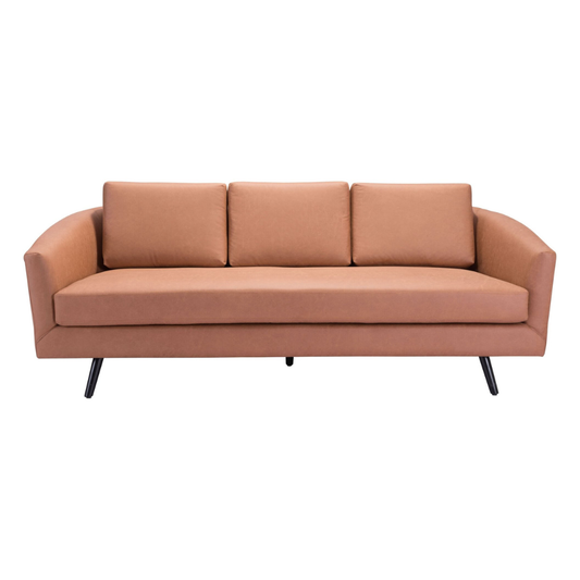 Divinity MCM Faux Leather Sofa 79"