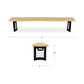 Bent Bench – 76" and 92" Live-Edge Solid Oak Bench (17)