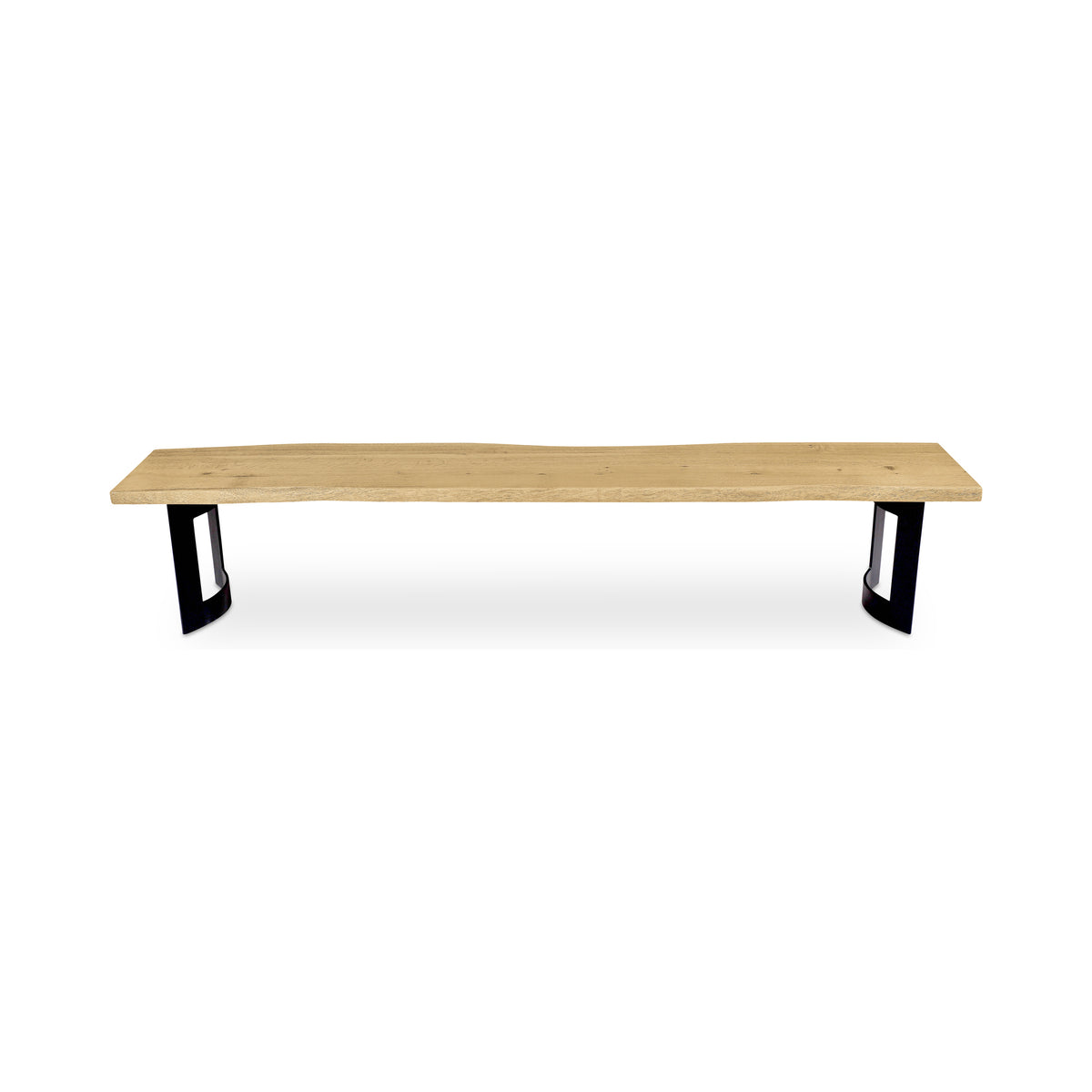 Bent Bench – 76" and 92" Live-Edge Solid Oak Bench (12)