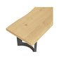 Bent Bench – 76" and 92" Live-Edge Solid Oak Bench (15)