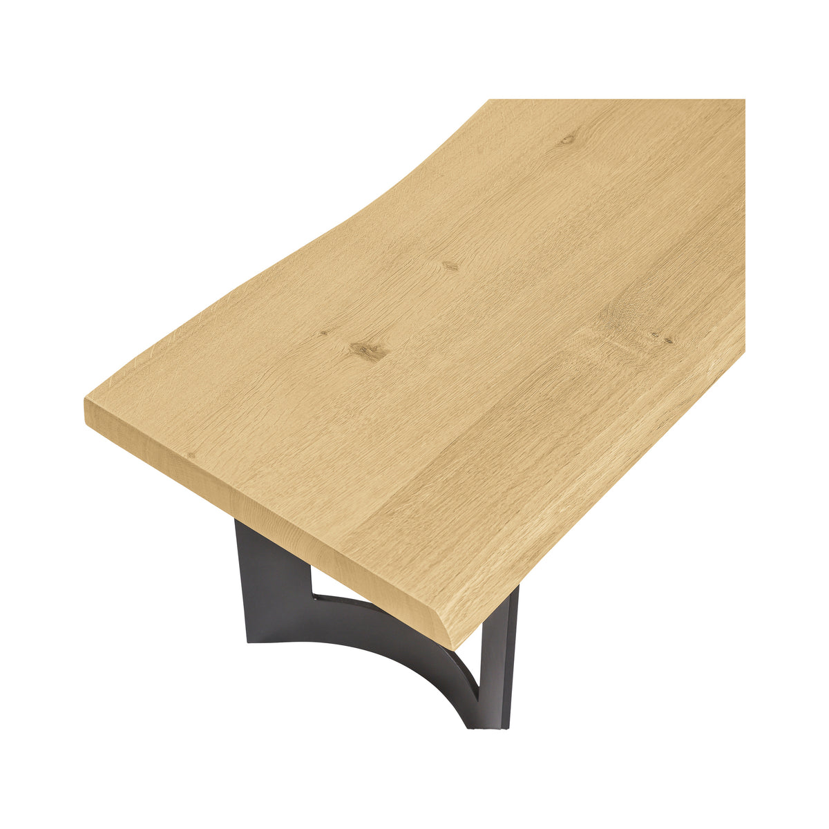 Bent Bench – 76" and 92" Live-Edge Solid Oak Bench (15)