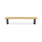 Bent Bench – 76" and 92" Live-Edge Solid Oak Bench (9)