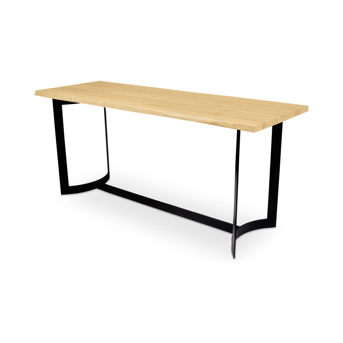 Bent Bench – 76" and 92" Live-Edge Solid Oak Bench (4)