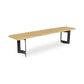 Bent Bench – 76" and 92" Live-Edge Solid Oak Bench (2)