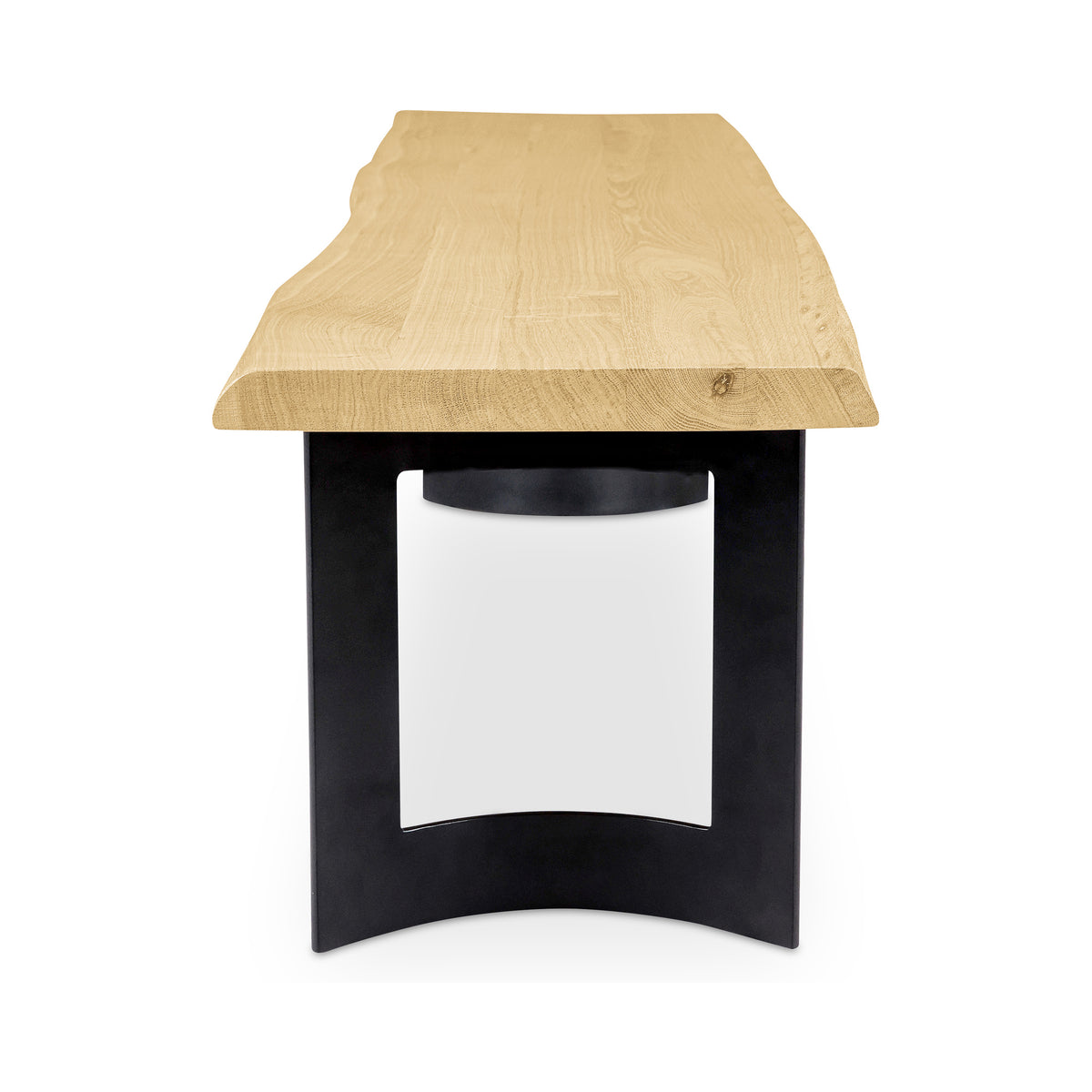 Bent Bench – 76" and 92" Live-Edge Solid Oak Bench (3)