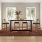 Bent Counter Table – 80" Live-Edge Solid Oak Counter Table (7)