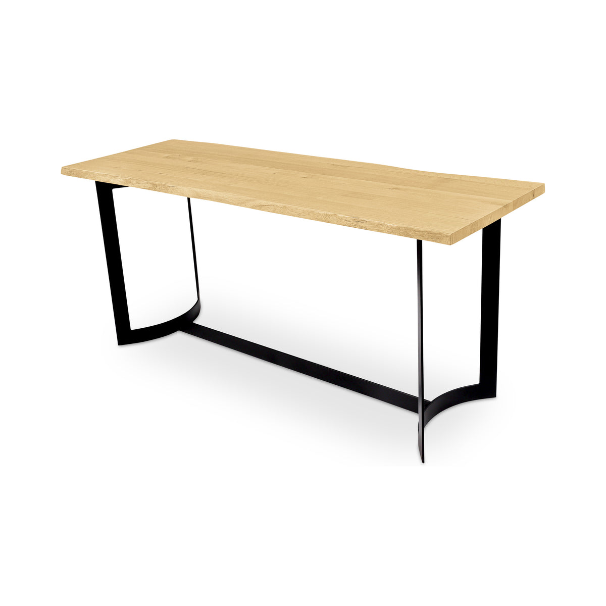 Bent Counter Table – 80" Live-Edge Solid Oak Counter Table (4)