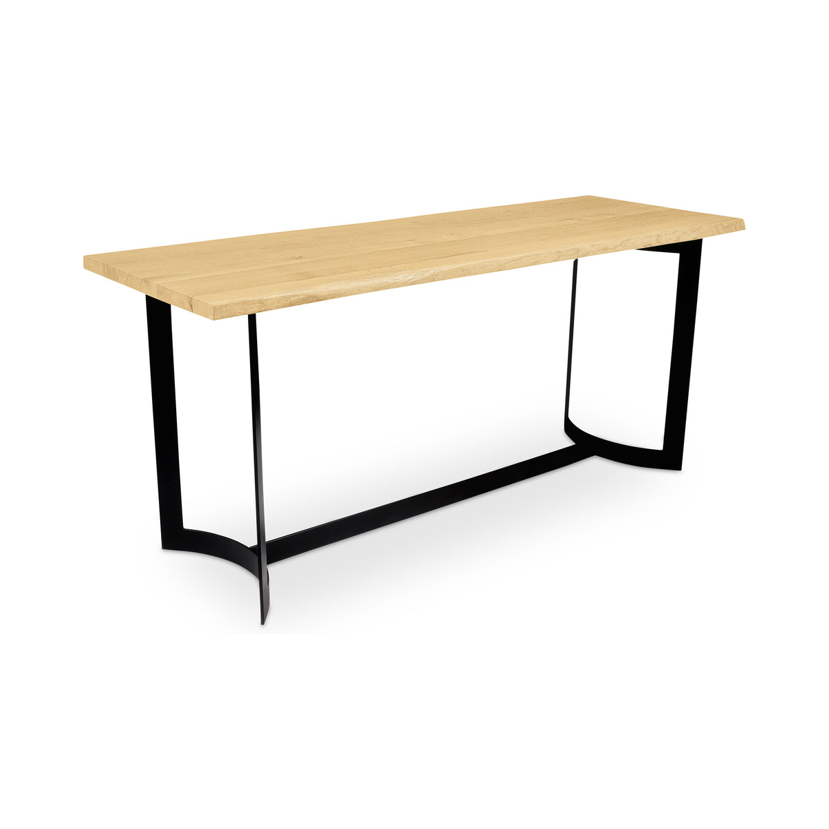 Bent Counter Table – 80" Live-Edge Solid Oak Counter Table (2)