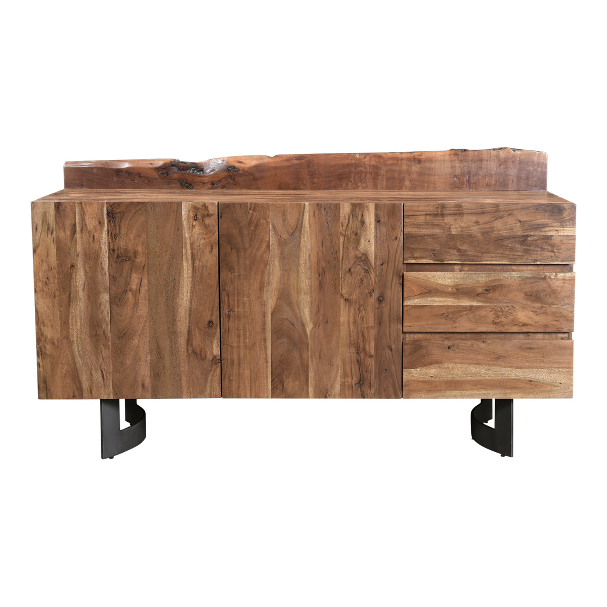 Bent Sideboard – 66" Live-Edge Acacia Sideboard (1)
