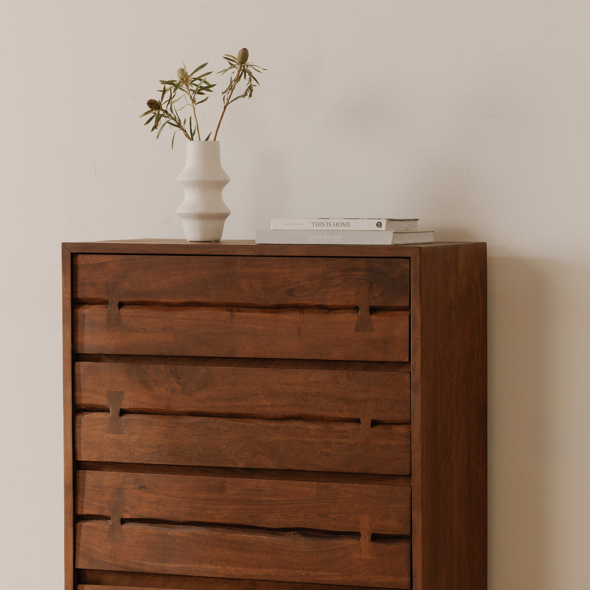 Madagascar Chest – 36" Solid Acacia Chest of Drawers (9)
