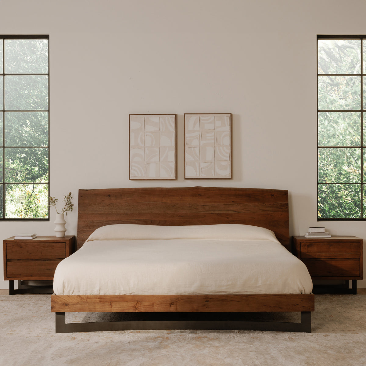 Bent Bed – 71" Queen and 87" King Live-Edge Acacia Bed (8)