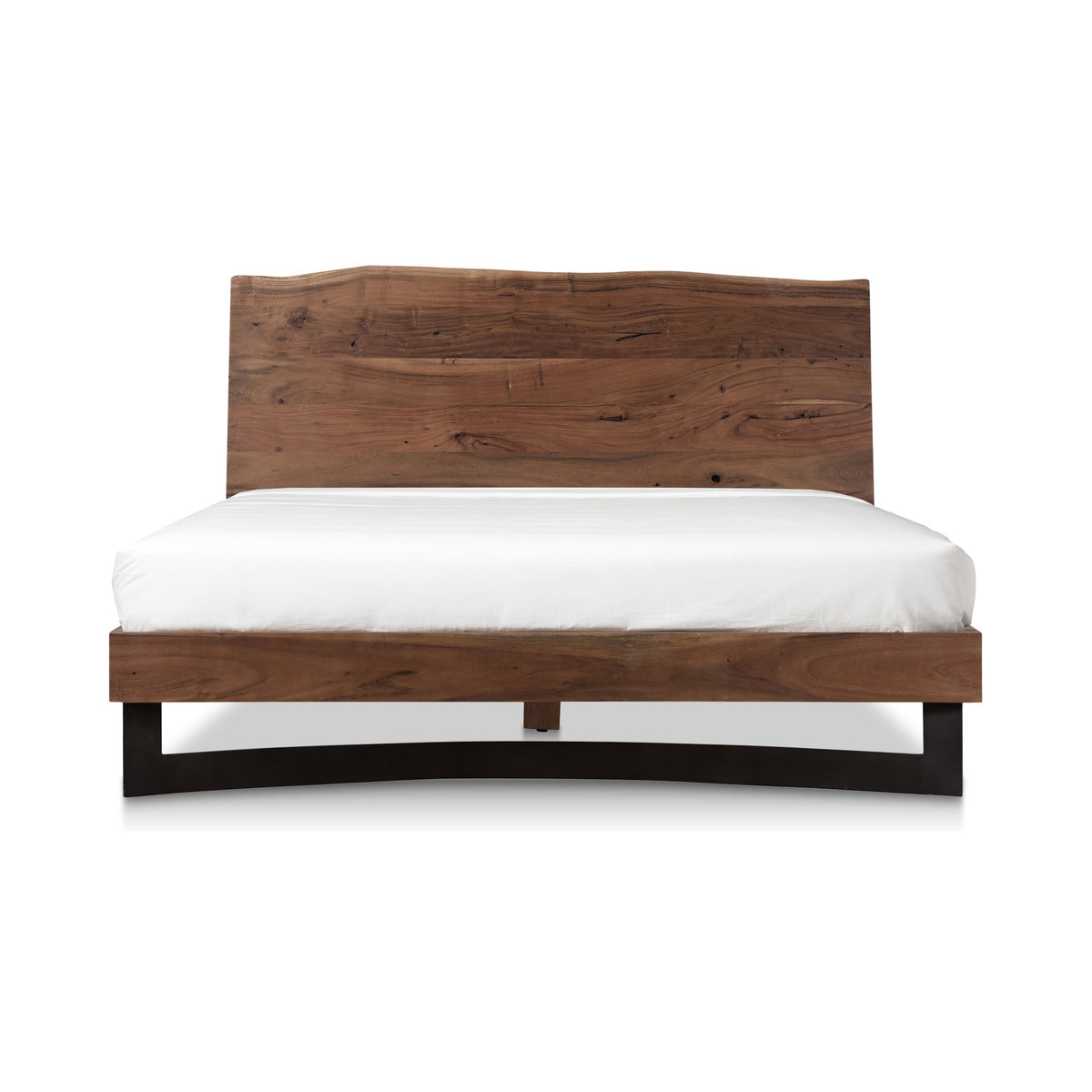 Bent Bed – 71" Queen and 87" King Live-Edge Acacia Bed (1)