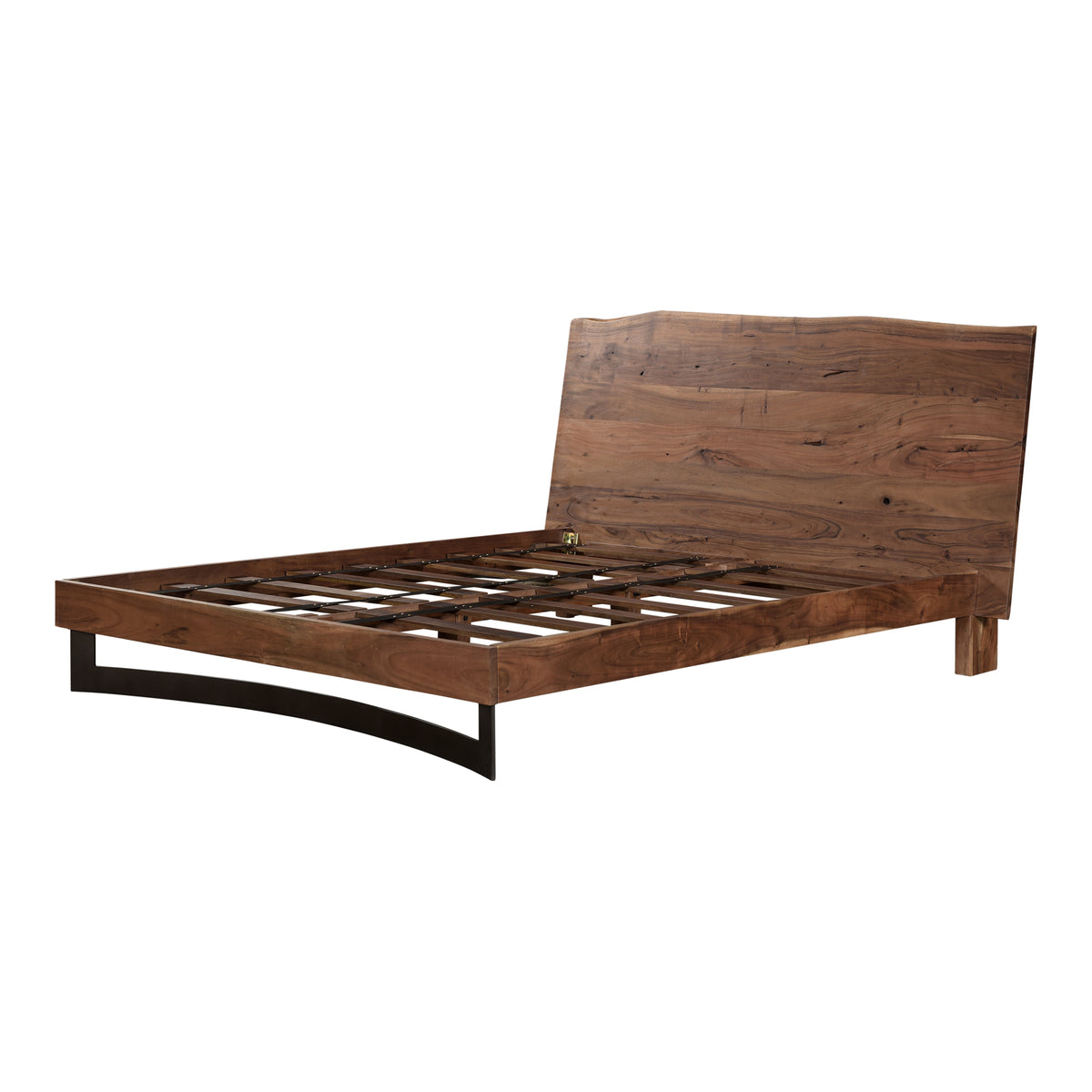 Bent Bed – 71" Queen and 87" King Live-Edge Acacia Bed (5)