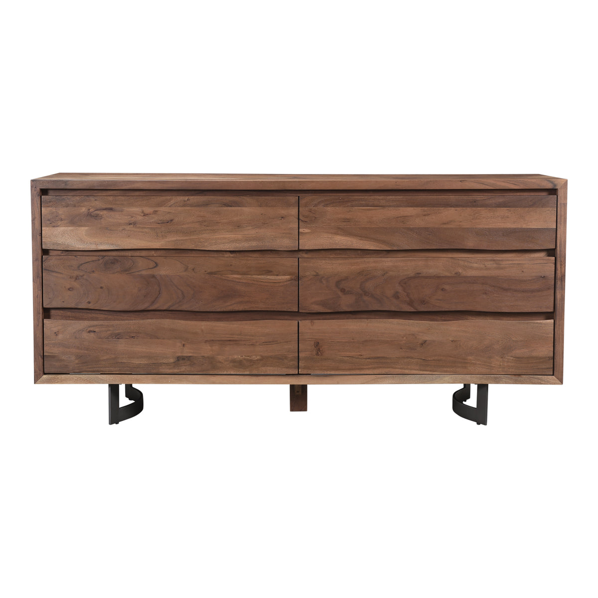 Bent Dresser – 72" Live-Edge Acacia 6-Drawer Dresser (1)